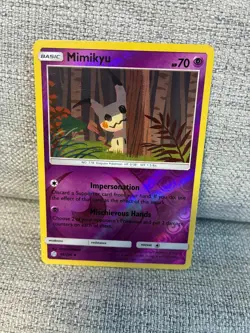 Pokemon TCG Mimikyu Reverse holo 96/236 Cosmic Eclipse (LP) - Image 1