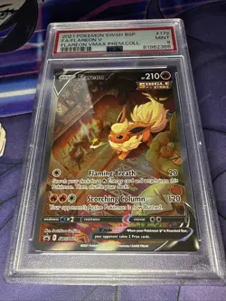 Flareon V SWSH179 PSA 9 Black Star Promo Pokemon Alt Art Premium Collection - Image 1