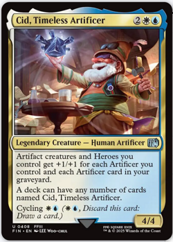 Cid, Timeless Artificer 408 & 418 - Final Fantasy - Non FOIL - *NM* MtG - Image 1