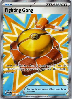 Fighting Gong #168/132 Ultra Rare Holo ME01: Mega Evolution Pokemon NM - Image 1