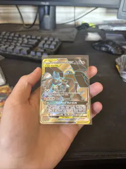 Lucario & Melmetal GX (Full Art) 203/214 SM Unbroken Bonds Pokemon TCG. NM! - Image 1