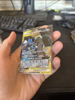 Lucario & Melmetal GX (Full Art) 203/214 SM Unbroken Bonds Pokemon TCG. NM! - Image 3