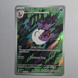 Pokemon TCG Arbok 176/162 SV05: Temporal Forces Illustration Rare Full Art Holo - Image 1