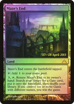 MTG - Maze's End - Foil Date Stamp Promo - Dragon's Maze - Magic the Gathering - Image 1
