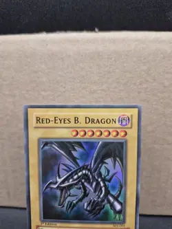 Yu-Gi-Oh Red-Eyes B. Dragon Ultra Rare 1st Edition SDJ-001 LP Crazy Holo Bleed - Image 5