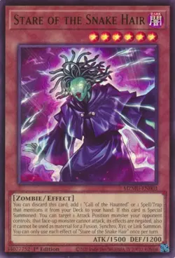 Yugioh! Stare of the Snake Hair - MZMU-EN003 - Ultra Rare - 1st Edition Near Min - Image 1