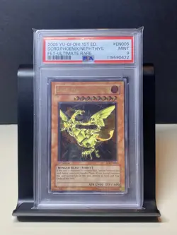 Yu-Gi-Oh! Sacred Phoenix Of Nephthys FET-EN005 1st Edition Ultimate Rare PSA 9 - Image 1