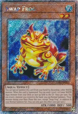 Yugioh! Swap Frog - RA03-EN005 - Platinum Secret Rare - 1st Edition Near Mint, E - Image 1