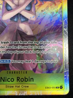 Nico Robin (055) EB03-055 Extra Booster: One Piece Heroines Edition Foil SR - Image 4