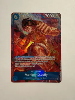 Monkey D Luffy (062) OP02-062 Alt Alternative Art SR Paramount War One Piece - Image 1