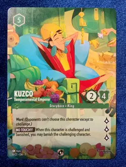 Disney Lorcana Kuzco Temperamental Emperor 8/C1 Promo Rare DLC 2024 NON-FOIL NM - Image 1