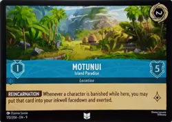 170/204 MOTUNUI ISLAND PARADISE EN9 UNCOMMON DISNEY LORCANA CARD - Image 1