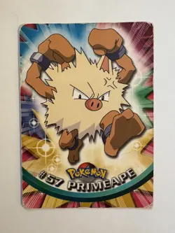 Primeape #57 Blue Label First Edition 🔥 Topps Pokemon 1999 - HP - Image 1