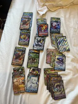 100 English V And EX Pokemon Cards As Shown In Photos - Image 1