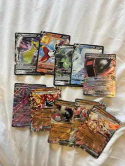 100 English V And EX Pokemon Cards As Shown In Photos - Image 3