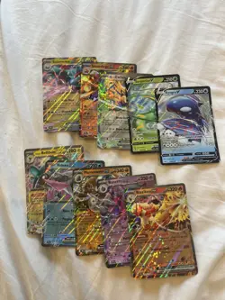 100 English V And EX Pokemon Cards As Shown In Photos - Image 4