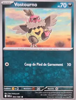 Carte Pokemon VOSTOURNO 063/086 EV10.5 flamme blanche FR - Image 1