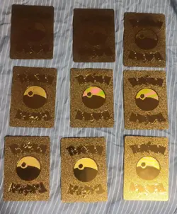 18 Pokemon Gold Foil Fan Art Cards - Image 2