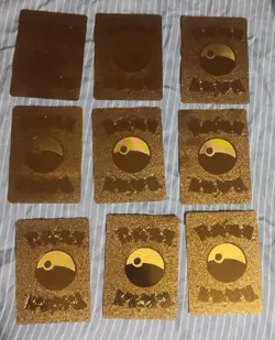 18 Pokemon Gold Foil Fan Art Cards - Image 4