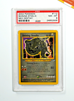 Pokemon PSA 8 Shining Steelix #112 Unlimited Neo Destiny 2002 English - Image 1