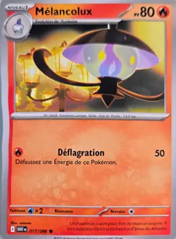 Carte Pokemon MELANCOLUX 017/086 EV10.5 flamme blanche FR - Image 1