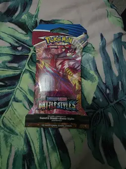 Pokemon TCG Battle Style Sleeved Booster Pack Sealed Genuine - Image 1