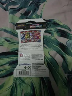 Pokemon TCG Battle Style Sleeved Booster Pack Sealed Genuine - Image 2
