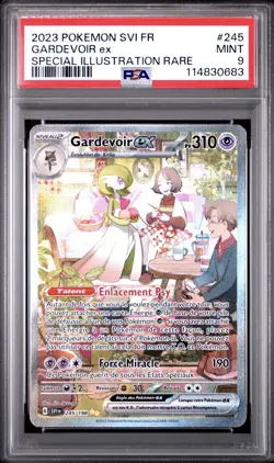 2023 Pokemon FRENCH Ecarlate et Violet EV1 Gardevoir EX Full Art 245/198 PSA 9 - Image 1