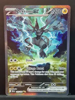 Pokemon TCG Zekrom EX 166/086 Special Illustration Rare Black Bolt NM Pack Fresh - Image 1