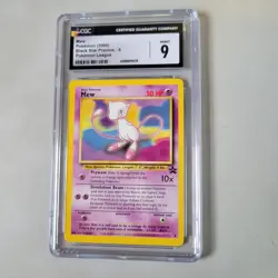 Pokemon - Black Star - Mew - Promo Pokemon League #8 - CGC 9 - Mint - 2000 - Image 1