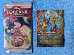 Disney Lorcana Reign of Jafar It Means No Worries 208/204 ENCHANTED Lion King - Image 1