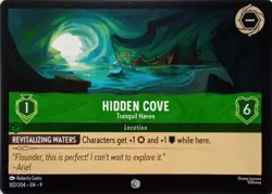 102/204 HIDDEN COVE TRANQUIL HAVEN EN9 COMMON DISNEY LORCANA CARD - Image 1