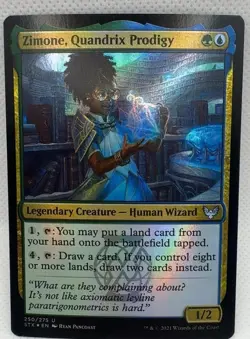 Zimone Quandrix Prodigy 250 Strixhaven: School of Mages Foil U NM MTG Card - Image 1
