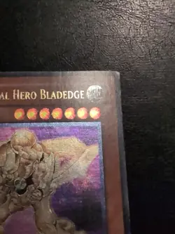 Yu-Gi-Oh! ULTIMATE RARE HOLO CARD ELEMENTAL HERO BLADEDGE EEN-EN097 1ST LP - Image 4