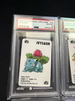 1998 KFC Pokemon Gem MT PSA10 6 Cards Card Game🔥Nintendo RARE CHARIZARD - Image 2