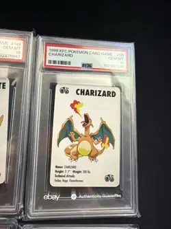 1998 KFC Pokemon Gem MT PSA10 6 Cards Card Game🔥Nintendo RARE CHARIZARD - Image 4