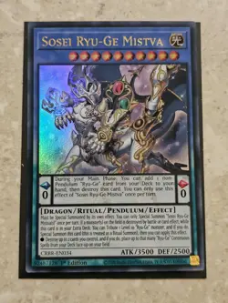 Yugioh | Sosei Ryu-Ge Mistva - CRBR-EN034 - Ultra Rare - 1st Edition - Image 1