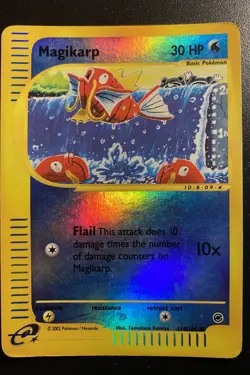 Pokemon Card-Magikarp-Reverse Holo-Expedition-118/165-ENG-LP - Image 1