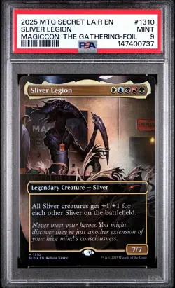 2025 MTG Secret Lair EN Sliver Legion MagicCon: The Gathering Foil #1310 PSA 9 - Image 1