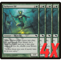 MTG Farhaven Elf (Shadowmoor) 113/301 (NEAR MINT) (4X) - Image 1