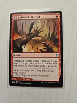 Spikefield Hazard - Zendikar Rising - LP - Uncommon - Instant / Land - Image 1