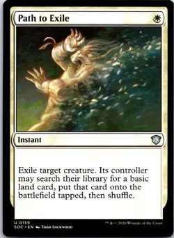 Path to Exile 159 Commander: Secrets of Strixhaven Magic: The Gathering NM - Image 1