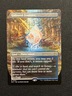 MTG: Lorwyn Eclipsed - Hallowed Fountain (Borderless) Regular R 0347 - NM - Image 1