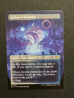 MTG: Lorwyn Eclipsed - Hallowed Fountain (Borderless) Regular R 0347 - NM - Image 2