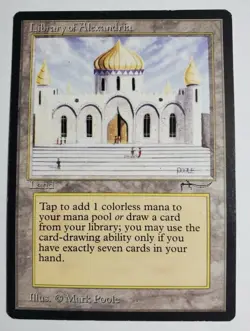Library of Alexandria MTG Arabian Nights Magic The Gathering LP - Image 1