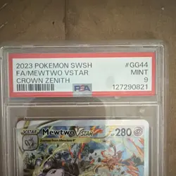 Pokemon Mewtwo VSTAR GG44/GG70 Crown Zenith Holo Ultra Rare 280HP PSA 9 - Image 2