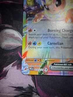 Pokemon TCG Flareon ex 014/131 Prismatic Evolutions Double Rare Holo 270HP - Image 2