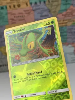 SHIPS SAME DAY Pokemon Card Treecko 20/214 Reverse Holo Basic Grass Type 2018 - Image 3