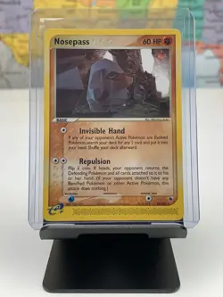 SHIPS SAME DAY Pokemon e-Reader Card NM Nosepass 18/109 Fighting Type Rare 2002 - Image 1