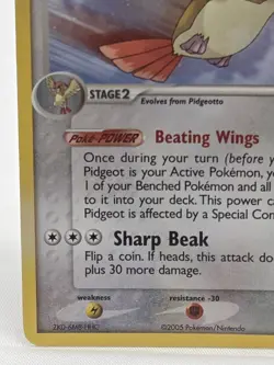 Pokemon TCG Pidgeot 2/17 Holo Rare Card 2005 Stage 2 - Image 5